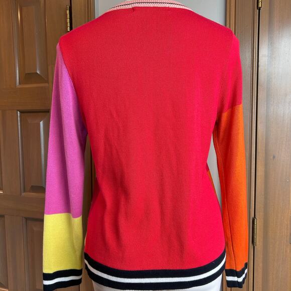 Skovhuus Sweater Danish Long sleeve crew neckline 
Colorblock size Large - Picture 3 of 5
